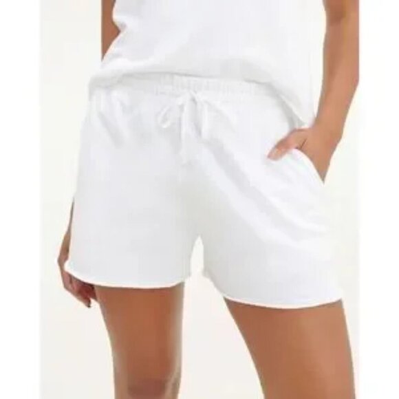 NWT Splendid Terry Drawstring Waist Eco Shorts White Womens S (4-6) Beach Summer - Picture 3 of 13